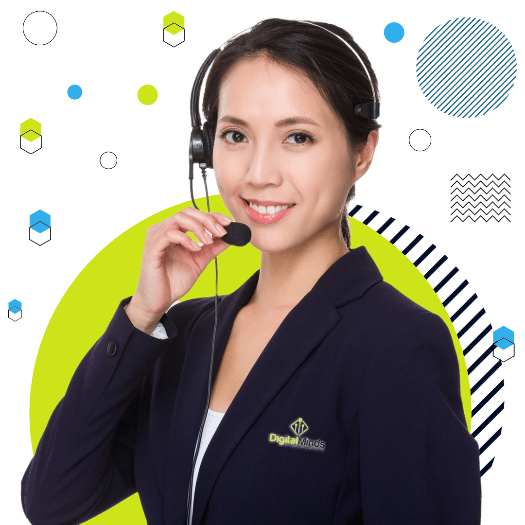 customer-service-outsourcing-philippines A woman from the Philippines providing customer service outsourcing, wearing a headset and smiling.